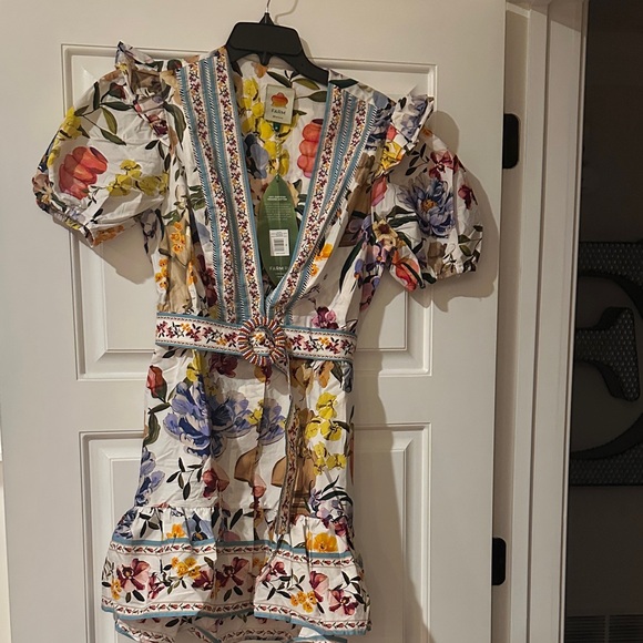 FARM Rio Floral Mini Dress - Multicolor - Picture 1 of 4